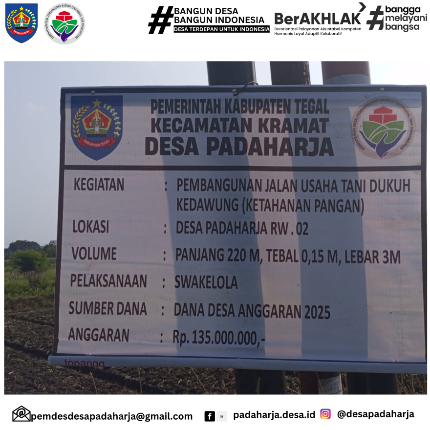 Pembangunan Jalan Usaha Tani Dukuh Kedawung (Ketahanan Pangan)