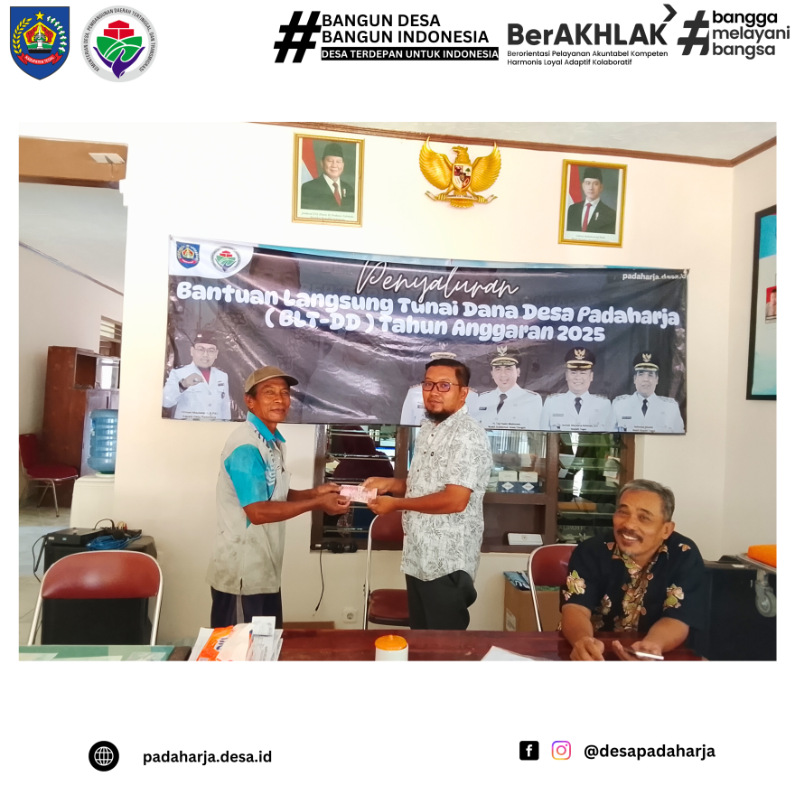 Penyaluran Bantuan Langsung Tunai Dana Desa (BLT-DD) Oktober Tahun Anggaran 2025